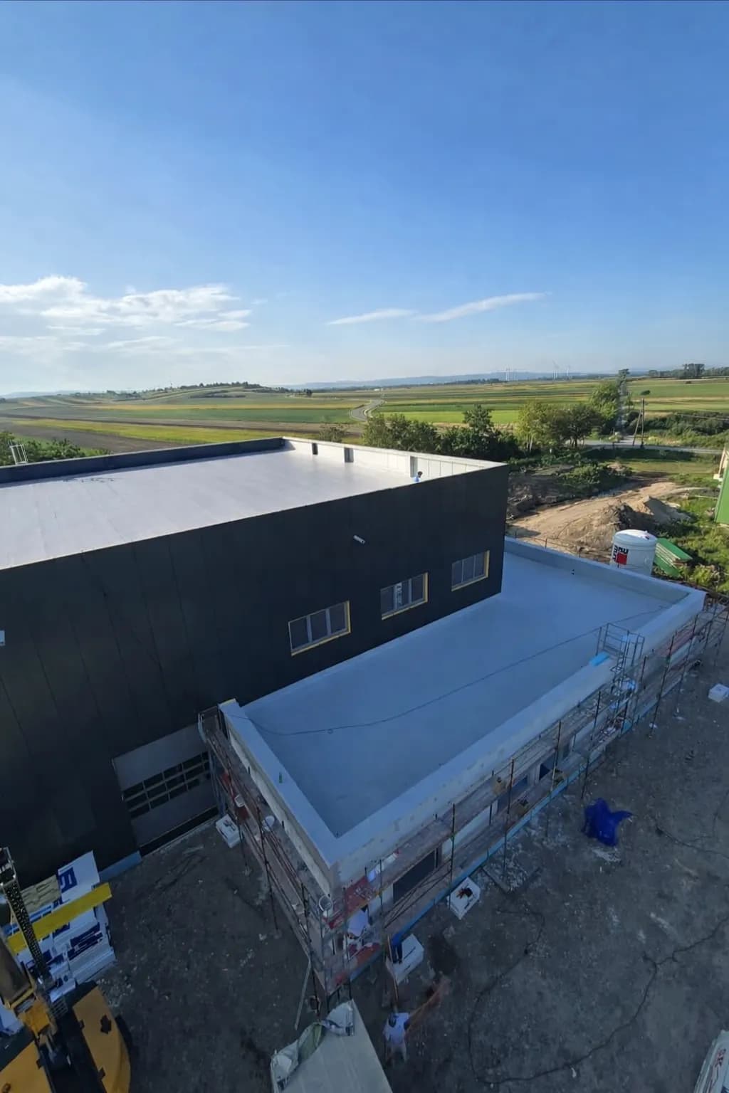 Flachdach Gewerbehalle